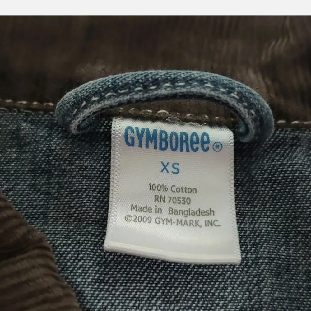 Gymboree  Denim Blue Jean Jacket. Corduroy trim. Size XS (9-18mos)